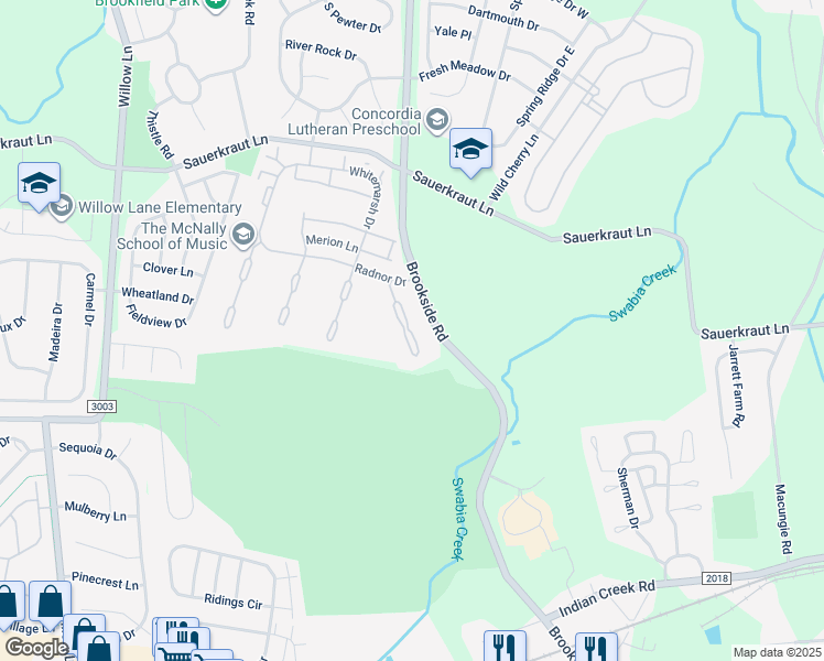 map of restaurants, bars, coffee shops, grocery stores, and more near 2889 Aronimink Place in Macungie