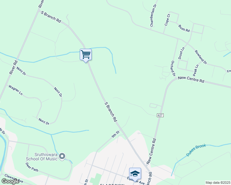map of restaurants, bars, coffee shops, grocery stores, and more near 13 Eyring Road in Somerset County