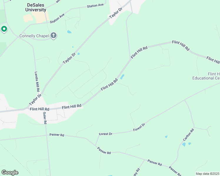 map of restaurants, bars, coffee shops, grocery stores, and more near 2596 Flint Hill Road in Coopersburg