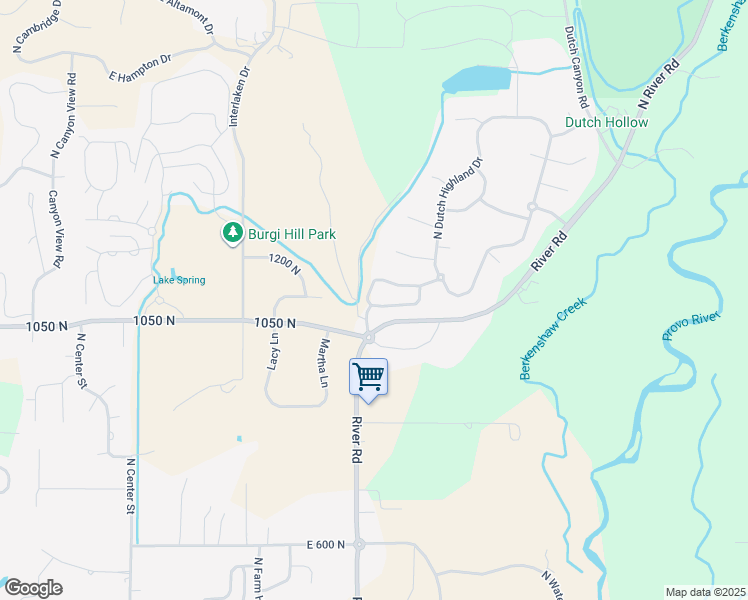 map of restaurants, bars, coffee shops, grocery stores, and more near 477 Mission Drive in Midway