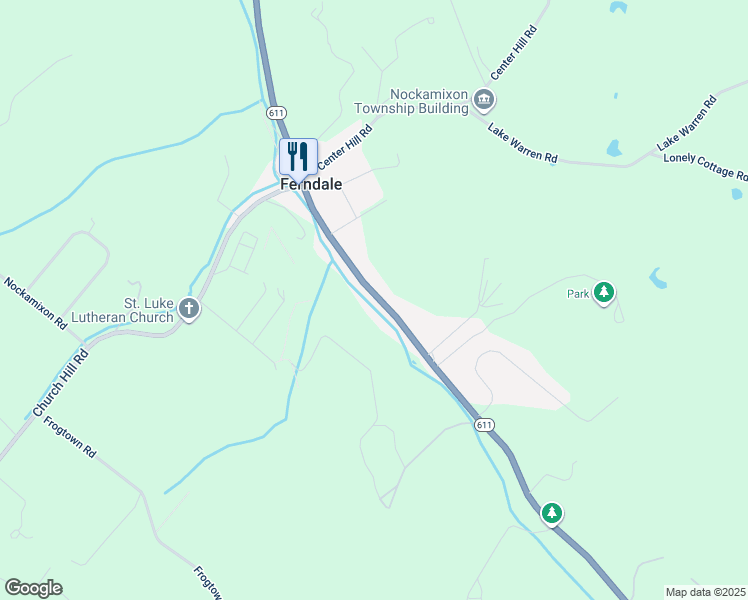 map of restaurants, bars, coffee shops, grocery stores, and more near 9071 Easton Road in Ferndale