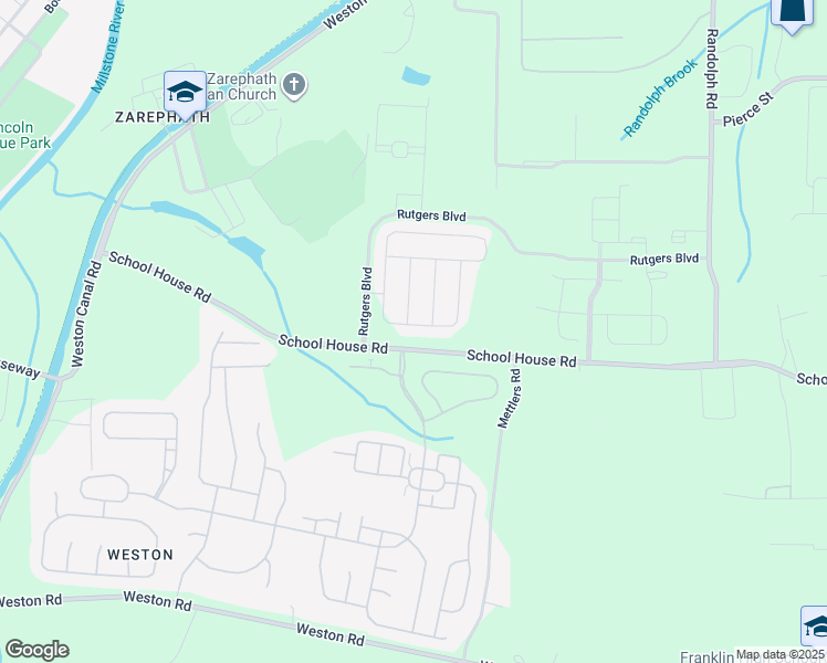 map of restaurants, bars, coffee shops, grocery stores, and more near 103 Willocks Circle in Franklin Township