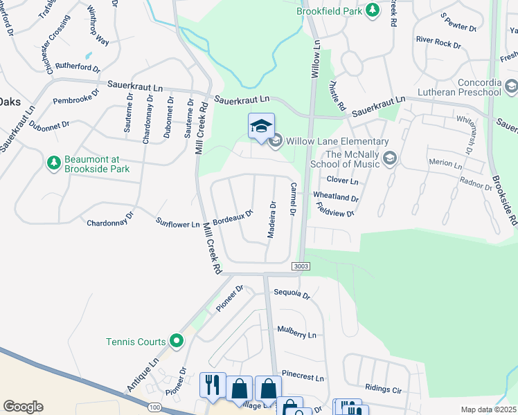map of restaurants, bars, coffee shops, grocery stores, and more near 2337 Bordeaux Dr in Macungie