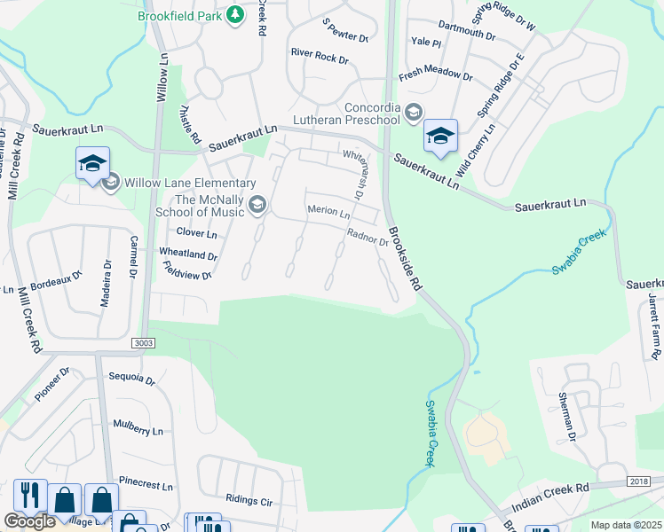 map of restaurants, bars, coffee shops, grocery stores, and more near 2834 Whitemarsh Place in Macungie