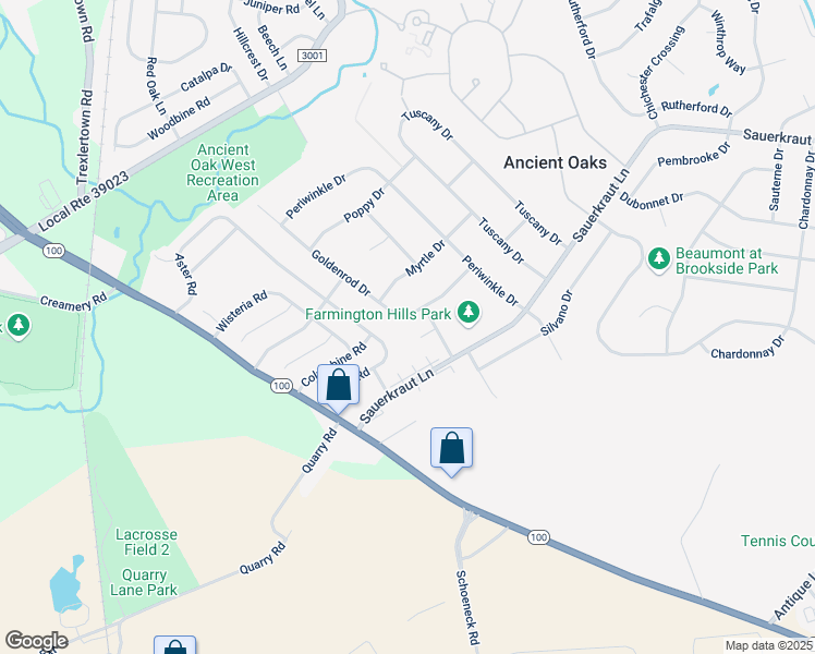 map of restaurants, bars, coffee shops, grocery stores, and more near 2228 Goldenrod Dr in Macungie