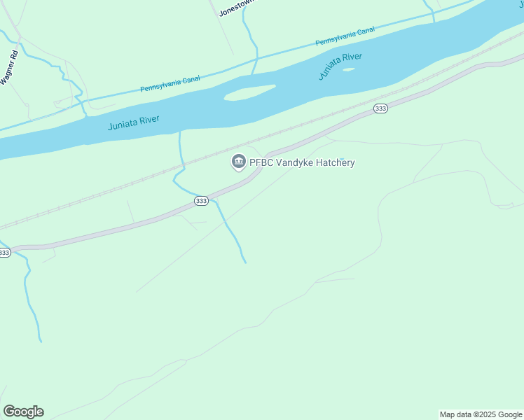 map of restaurants, bars, coffee shops, grocery stores, and more near 18528 Pennsylvania 333 in Port Royal