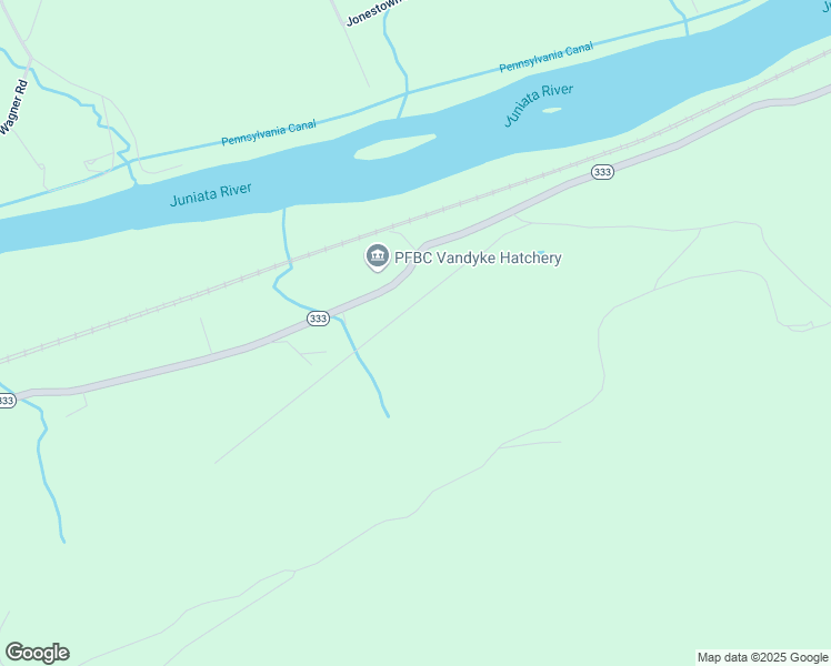 map of restaurants, bars, coffee shops, grocery stores, and more near 18528 Pennsylvania 333 in Port Royal