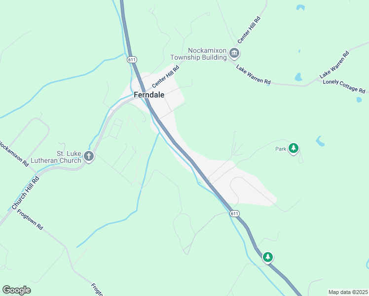 map of restaurants, bars, coffee shops, grocery stores, and more near 9071 Easton Road in Ferndale