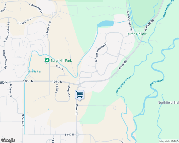 map of restaurants, bars, coffee shops, grocery stores, and more near 530 Craftsman Way in Midway