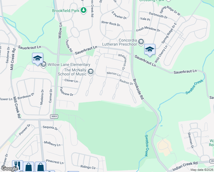 map of restaurants, bars, coffee shops, grocery stores, and more near 2809 Springhaven Place in Macungie