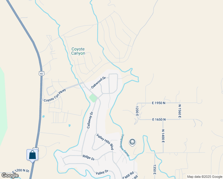 map of restaurants, bars, coffee shops, grocery stores, and more near 1910 Cove Spring Way East in Heber City