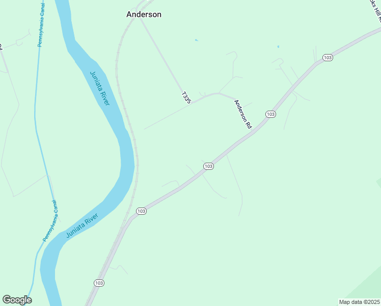 map of restaurants, bars, coffee shops, grocery stores, and more near Pennsylvania 103 in Lewistown