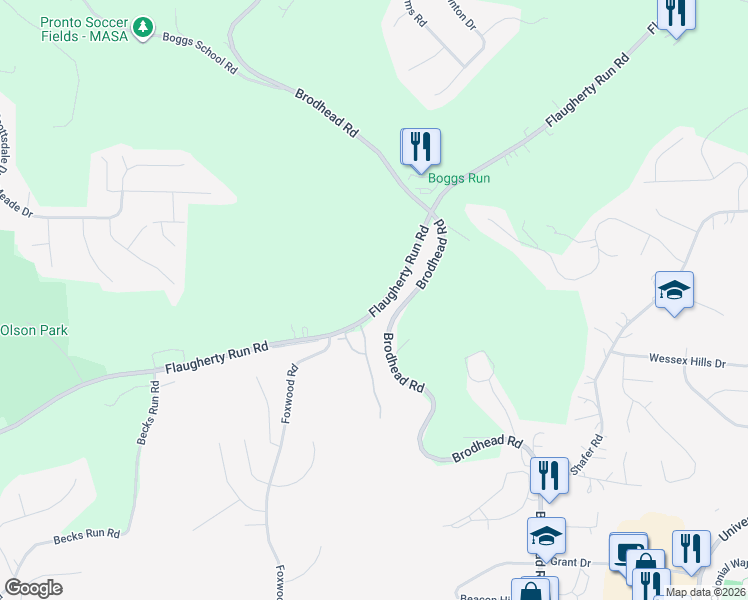 map of restaurants, bars, coffee shops, grocery stores, and more near 273 Flaugherty Run Road in Coraopolis
