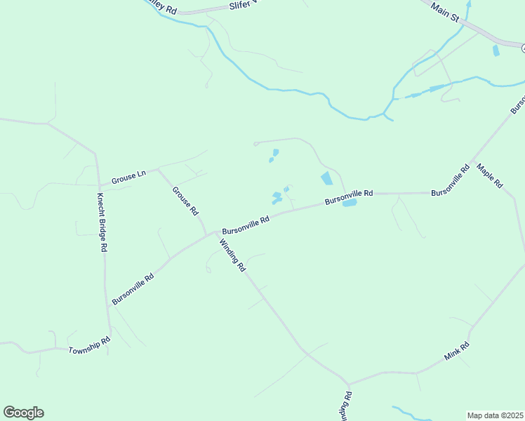 map of restaurants, bars, coffee shops, grocery stores, and more near 3085 Bursonville Road in Riegelsville