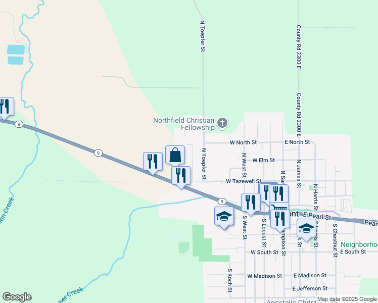 map of restaurants, bars, coffee shops, grocery stores, and more near 411 Hannibal Street in Tremont