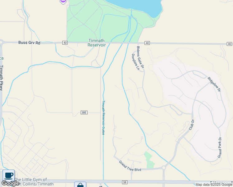 map of restaurants, bars, coffee shops, grocery stores, and more near 3865 Tayside Court in Timnath