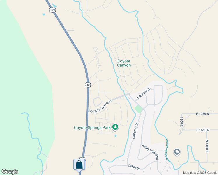 map of restaurants, bars, coffee shops, grocery stores, and more near 302 East Sadie Court in Heber City