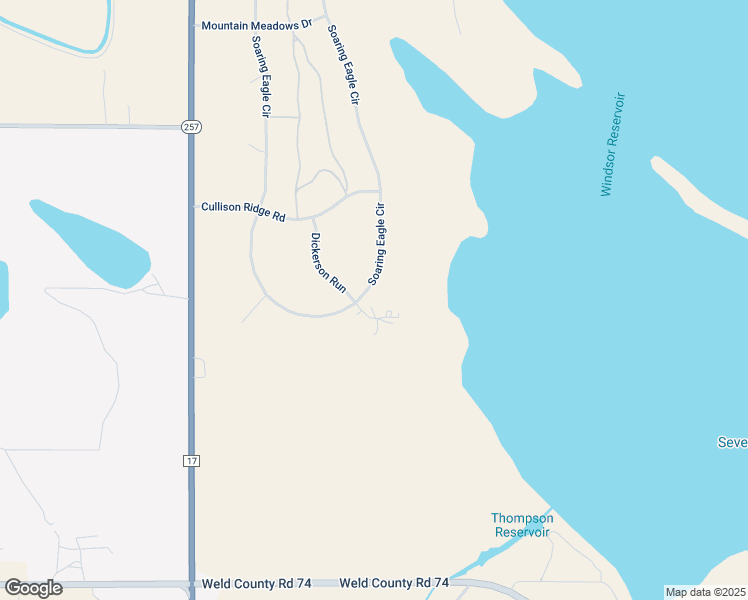 map of restaurants, bars, coffee shops, grocery stores, and more near 37144 Soaring Eagle Circle in Severance