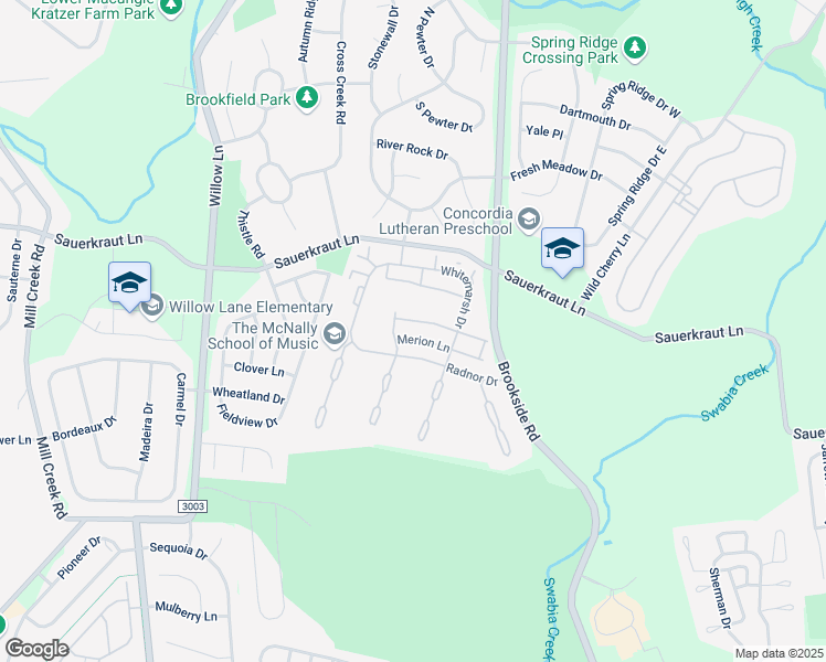 map of restaurants, bars, coffee shops, grocery stores, and more near 5747 Springhaven Lane in Macungie