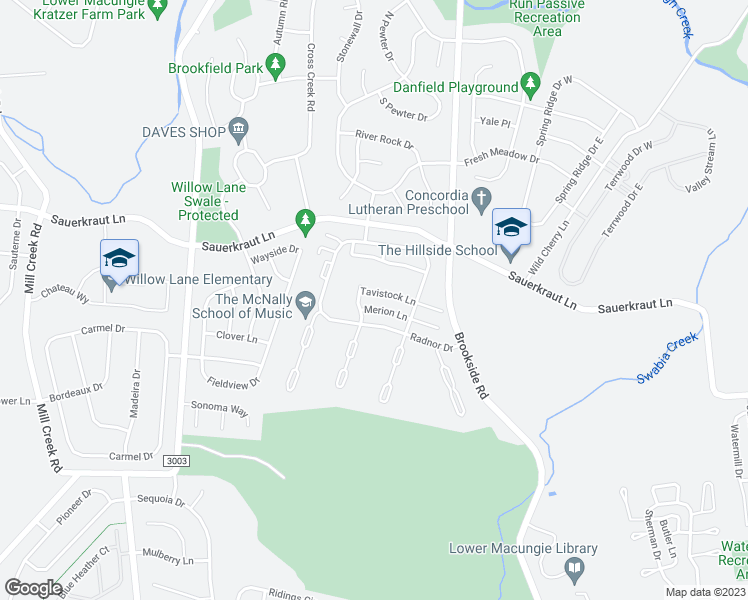 map of restaurants, bars, coffee shops, grocery stores, and more near 2687 Rolling Green Drive in Macungie