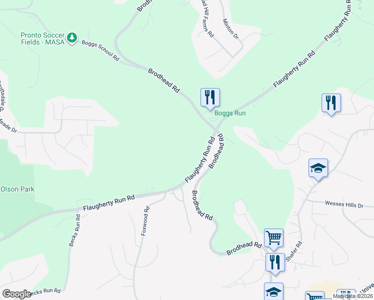 map of restaurants, bars, coffee shops, grocery stores, and more near 273 Flaugherty Run Road in Coraopolis