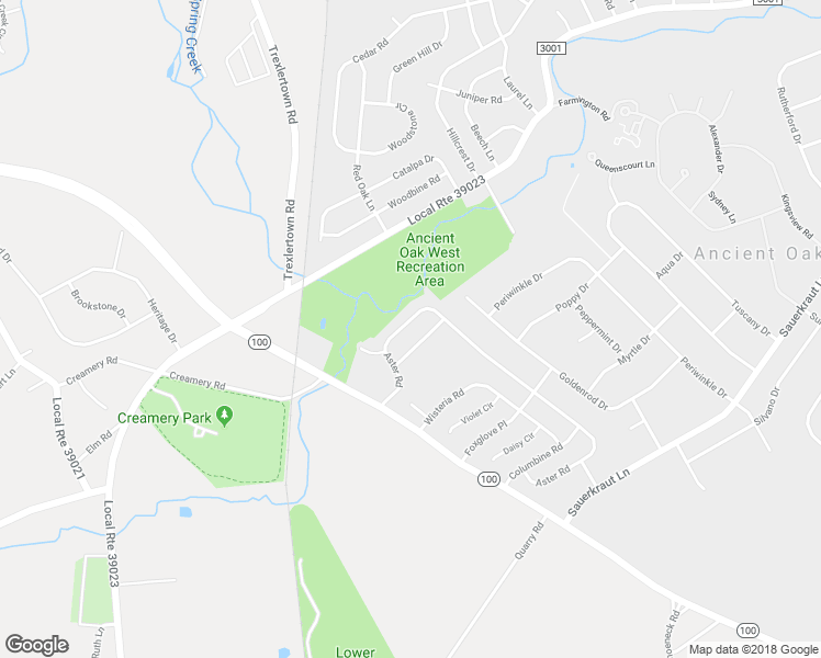 map of restaurants, bars, coffee shops, grocery stores, and more near 1888 Aster Road in Macungie