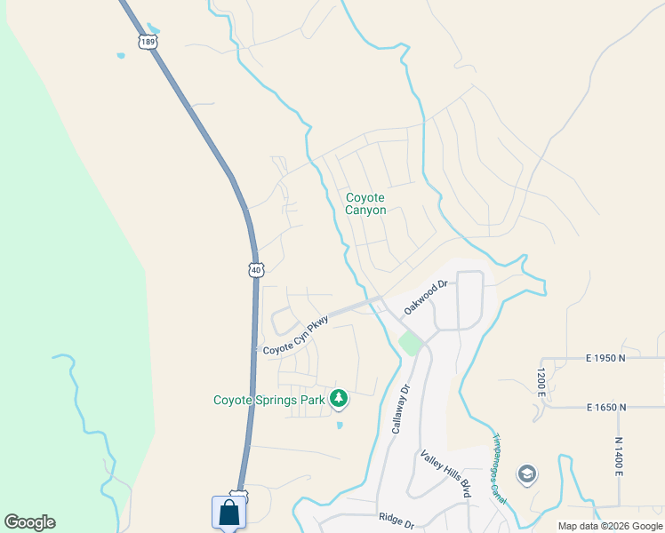 map of restaurants, bars, coffee shops, grocery stores, and more near 357 East Sadie Court in Heber City