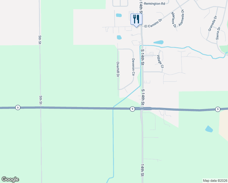 map of restaurants, bars, coffee shops, grocery stores, and more near 2823 Overhill Drive in Pekin