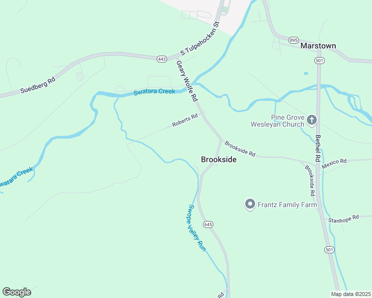 map of restaurants, bars, coffee shops, grocery stores, and more near 31 Roberts Road in Pine Grove