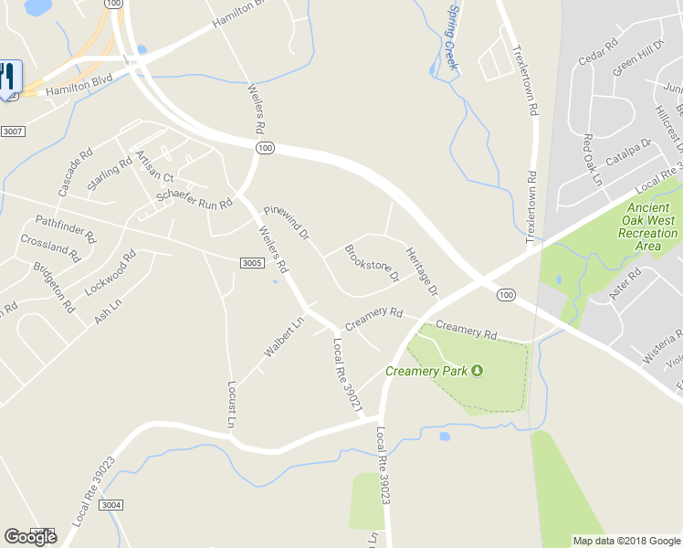map of restaurants, bars, coffee shops, grocery stores, and more near 1719 Pinewind Drive in Alburtis