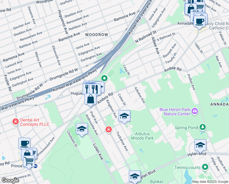 map of restaurants, bars, coffee shops, grocery stores, and more near 14 Colon Street in Staten Island