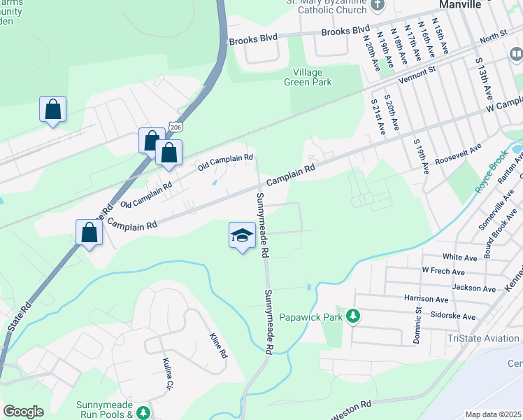 map of restaurants, bars, coffee shops, grocery stores, and more near 2211 Camplain Road in Somerset County