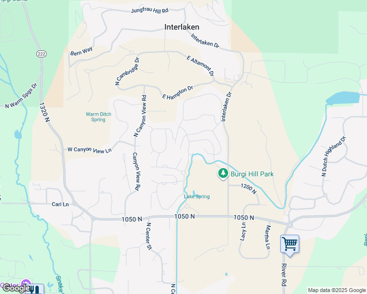 map of restaurants, bars, coffee shops, grocery stores, and more near 1336 North Antibe Lane in Midway