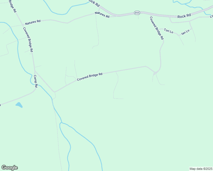 map of restaurants, bars, coffee shops, grocery stores, and more near Covered Bridge Road in Schuylkill County