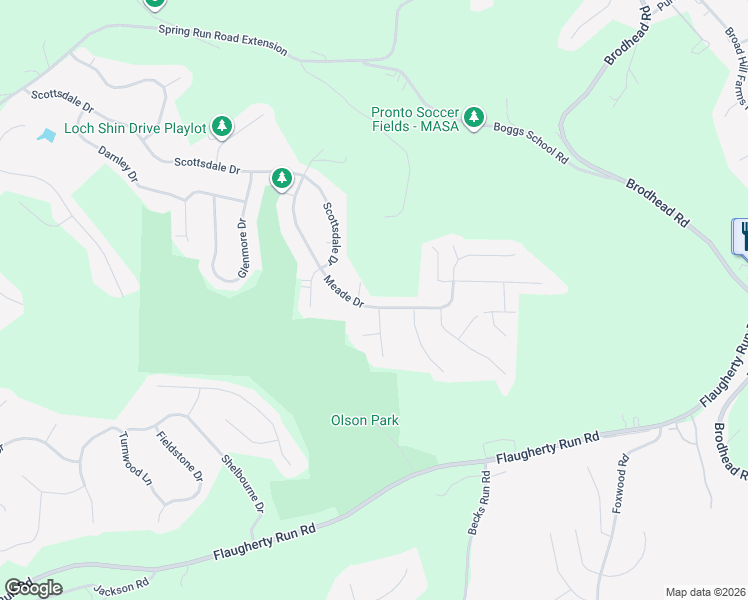 map of restaurants, bars, coffee shops, grocery stores, and more near 411 Meade Drive in Coraopolis