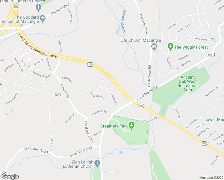 map of restaurants, bars, coffee shops, grocery stores, and more near 8069 Heritage Drive in Alburtis