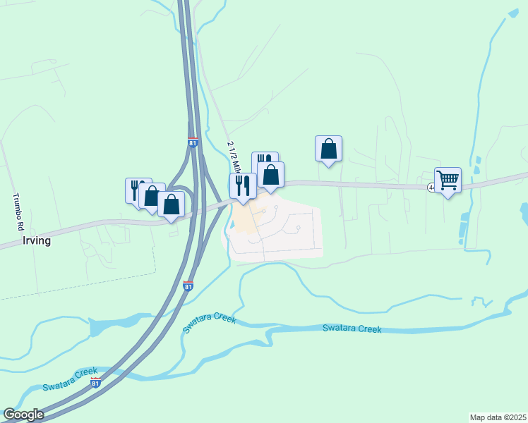 map of restaurants, bars, coffee shops, grocery stores, and more near 149 Juniper Court in Pine Grove