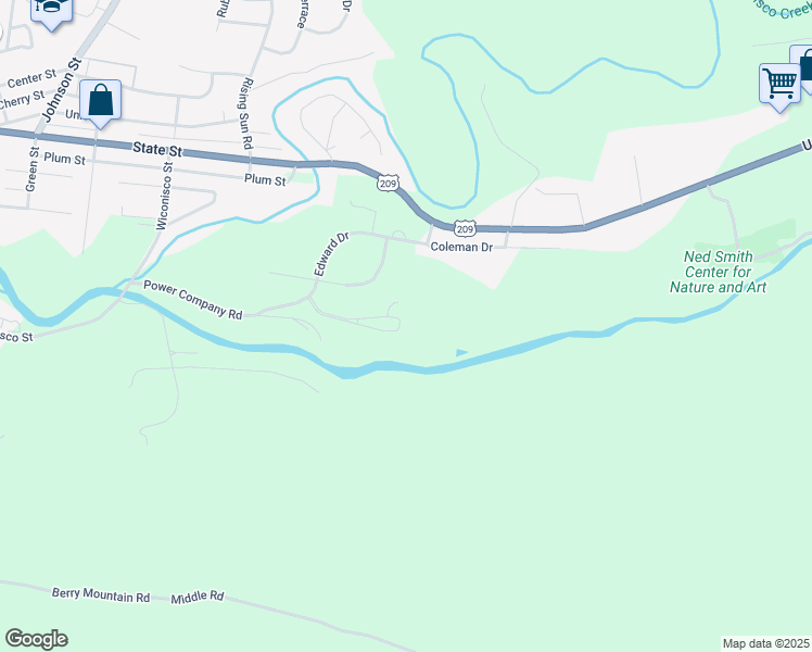 map of restaurants, bars, coffee shops, grocery stores, and more near 165 Natures Trail in Millersburg