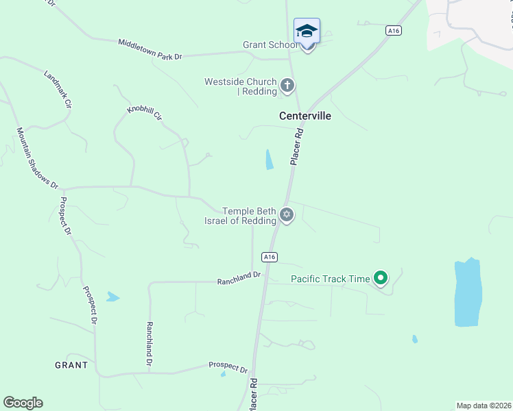 map of restaurants, bars, coffee shops, grocery stores, and more near 8544 Placer Road in Redding