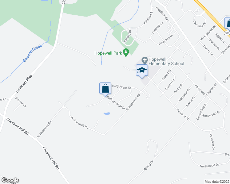 map of restaurants, bars, coffee shops, grocery stores, and more near 4885 Hycliff Chase in Lehigh County