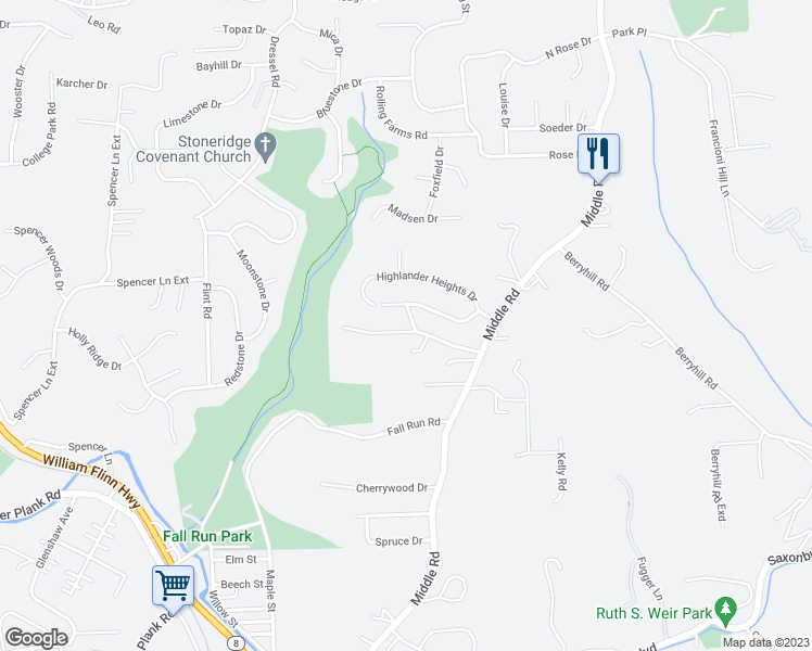 map of restaurants, bars, coffee shops, grocery stores, and more near 300 Laurelwood Drive in Glenshaw