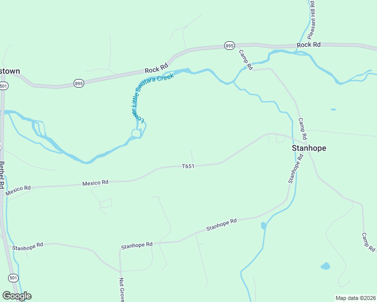 map of restaurants, bars, coffee shops, grocery stores, and more near 191 Mexico Road in Pine Grove