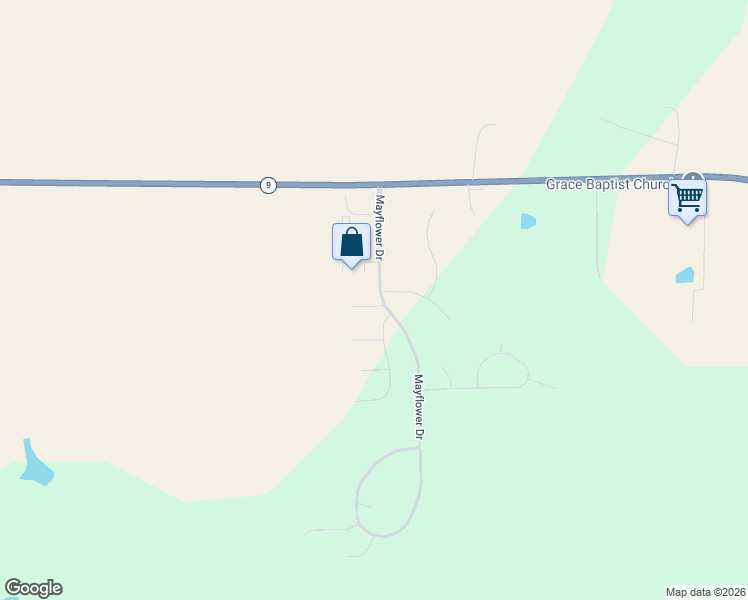 map of restaurants, bars, coffee shops, grocery stores, and more near 101 Nina Court in Pekin
