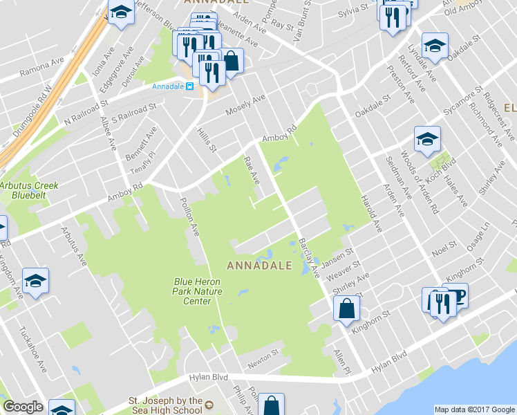 map of restaurants, bars, coffee shops, grocery stores, and more near 89 Lipsett Avenue in Staten Island
