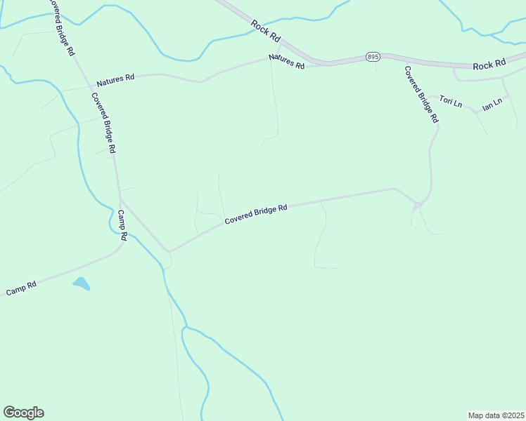 map of restaurants, bars, coffee shops, grocery stores, and more near Covered Bridge Road in Schuylkill County