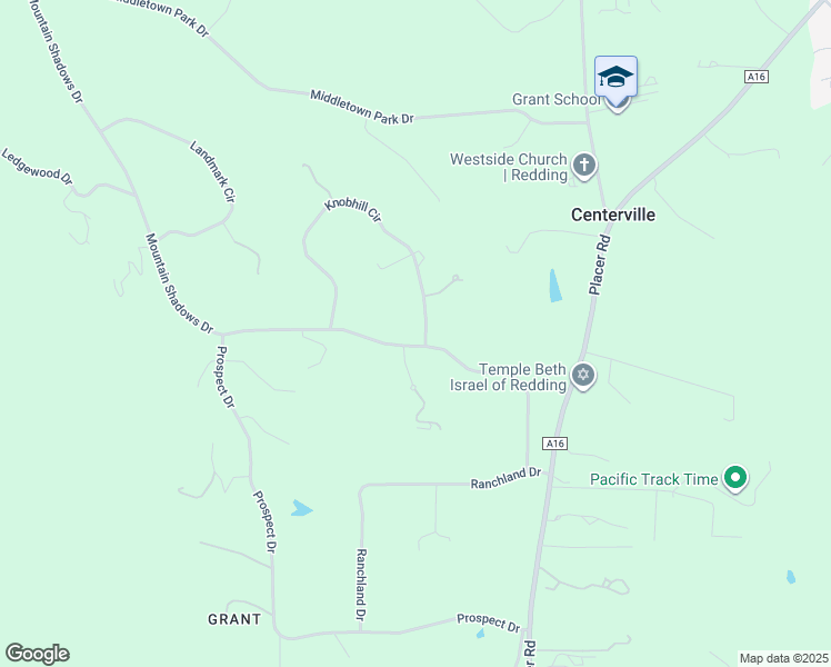 map of restaurants, bars, coffee shops, grocery stores, and more near 8957 Knobhill Circle in Redding