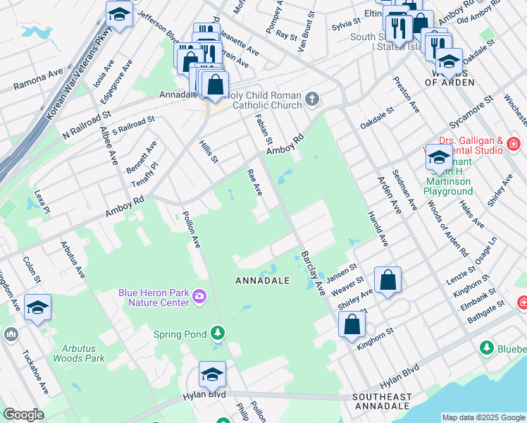 map of restaurants, bars, coffee shops, grocery stores, and more near 89 Lipsett Avenue in Staten Island