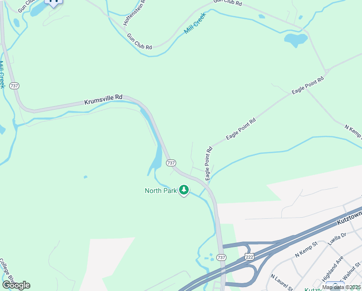 map of restaurants, bars, coffee shops, grocery stores, and more near 686 Krumsville Road in Kutztown