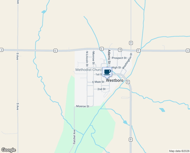 map of restaurants, bars, coffee shops, grocery stores, and more near East Main Street in Westboro