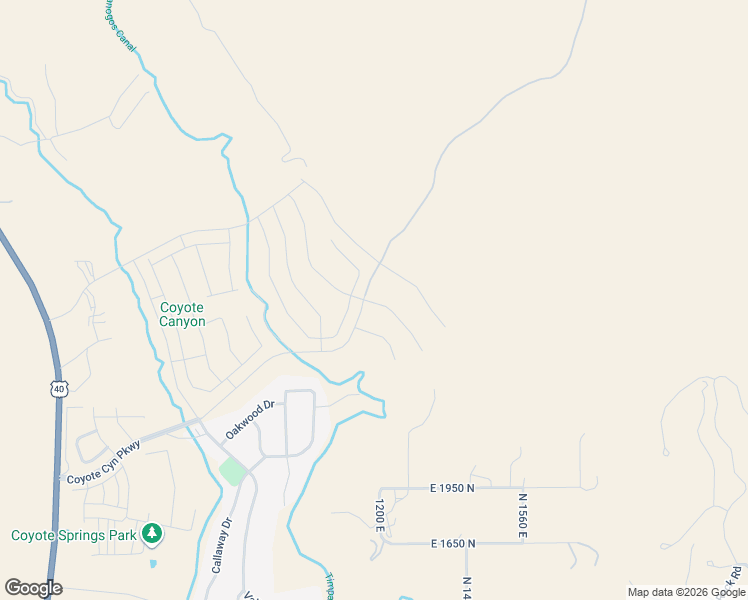 map of restaurants, bars, coffee shops, grocery stores, and more near 1181 East Wildflower Circle in Heber City